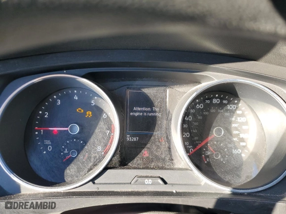 2019 Volkswagen Tiguan S with VIN 3VV0B7AX5KM141808, listed as a Copart auction lot 46633835 with 93,287 mi miles and Salvage Title. Bid and sale history available at carsss.com. Image 9.