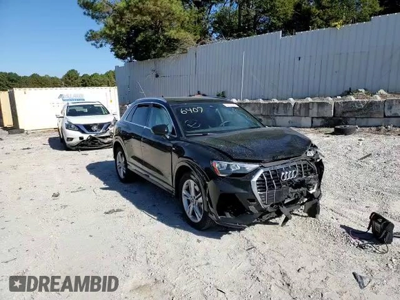 2021 Audi Q3 S line Premium with VIN WA1DECF30M1056407, listed as a Copart auction lot 63602502 with 23,780 mi miles. Bid and sale history available at carsss.com. Image 11.