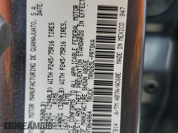 2022 Toyota Tacoma SR with VIN 3TYAX5GN3NT064864, listed as a Copart auction lot 55962855 with 13,411 mi miles and Clean title. Bid and sale history available at DreamBid. Image 12.