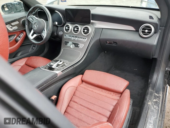 2019 Mercedes-Benz C 300 with VIN WDDWJ8EB0KF863922, listed as a Copart auction lot 49154175 with Not Provided miles and Clean Title. Bid and sale history available at DreamBid. Image 8.