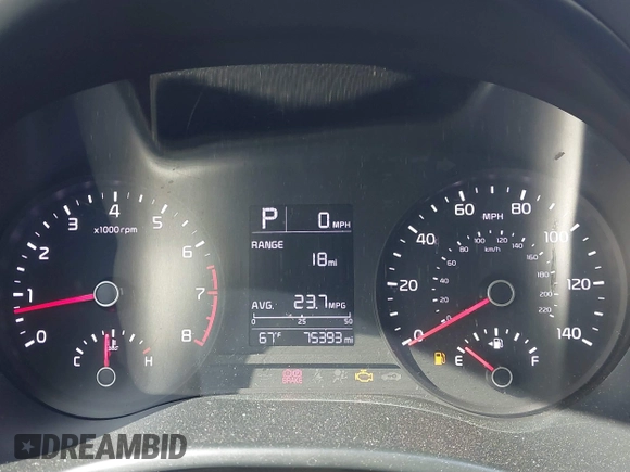 2020 Kia Rio S with VIN 3KPA25AD4LE309303, listed as a IAAI auction lot 41800912 with 75,393 mi miles and . Bid and sale history available at DreamBid. Image 7.