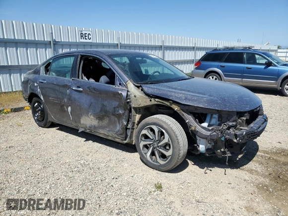 2016 Honda Accord EX with VIN 1HGCR2F70GA026414, listed as a Copart auction lot 52986765 with 70,770 mi miles and Salvage Title. Bid and sale history available at carsss.com. Image 4.