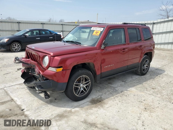 2015 Jeep Patriot Sport with VIN 1C4NJRBB0FD206507, listed as a Copart auction lot 53102775 with 170,092 mi miles and Salvage title. Bid and sale history available at DreamBid. Image 1.
