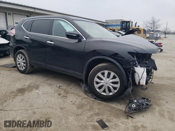2014 Nissan Rogue S with VIN 5N1AT2MV6EC809873, listed as a Copart auction lot 43744395 with 37,850 mi miles and Salvage Title. Bid and sale history available at carsss.com. Image 4.