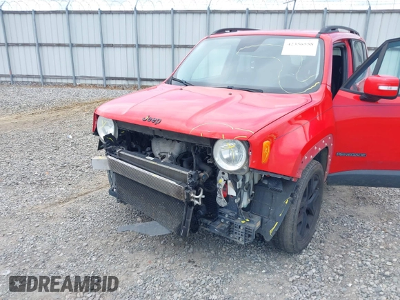 2017 Jeep Renegade Altitude with VIN ZACCJABB0HPF14936, listed as a IAAI auction lot 42356558 with 190,000 mi miles and . Bid and sale history available at DreamBid. Image 6.