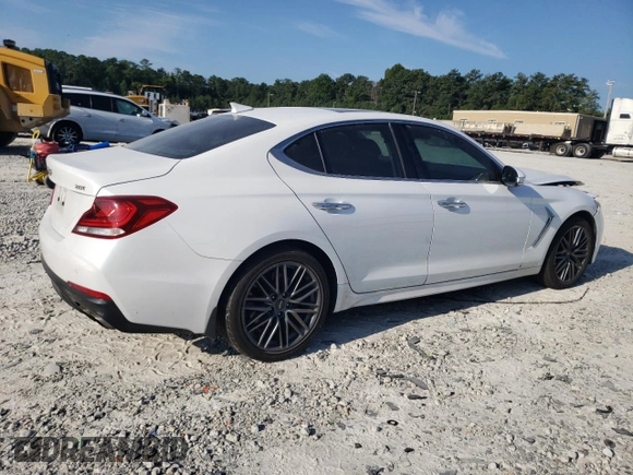 2019 Genesis G70 2.0T Advanced with VIN KMTG34LA0KU012485, listed as a Copart auction lot 66610994 with 73,941 mi miles and Salvage Title. Bid and sale history available at carsss.com. Image 3.