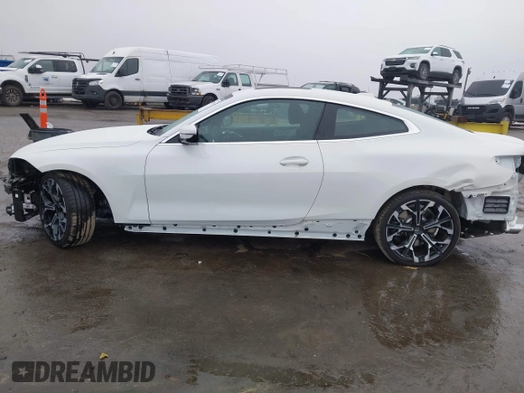2025 BMW 4 Series 430i with VIN WBA43DA01SCT85324, listed as a IAAI auction lot 41537795 with 773 mi miles and . Bid and sale history available at DreamBid. Image 15.