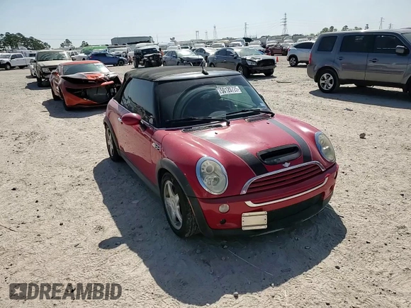 2005 MINI Convertible S with VIN WMWRH33535TF84456, listed as a Copart auction lot 50120725 with 149,840 mi miles and Salvage Title. Bid and sale history available at DreamBid. Image 12.