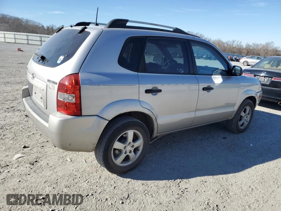 2005 Hyundai Tucson GL with VIN KM8JM12B85U074517, listed as a Copart auction lot 46340595 with 239,108 mi miles and Salvage Title. Bid and sale history available at carsss.com. Image 3.