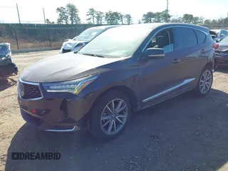 2023 Acura RDX w/Technology Package with VIN 5J8TC2H5XPL022727, listed as a IAAI auction lot 41742282 with 16,016 mi miles. Bid and sale history available at carsss.com. Image 2.