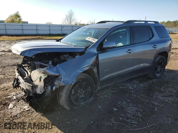 2021 GMC Acadia AT4 with VIN 1GKKNLLSXMZ195121, listed as a Copart auction lot 86712964 with 73,852 mi miles and Salvage Title. Bid and sale history available at DreamBid. Image 1.