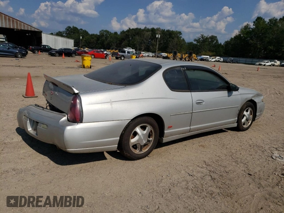 2004 Chevrolet Monte Carlo SS with VIN 2G1WX12K249117173, listed as a Copart auction lot 58361374 with 142,062 mi miles and Salvage Title. Bid and sale history available at carsss.com. Image 3.