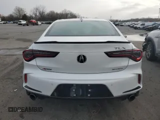 2024 Acura TLX w/A-Spec Package with VIN 19UUB6F50RA001644, listed as a Copart auction lot 81361424 with 0 mi miles and Salvage Title. Bid and sale history available at carsss.com. Image 6.