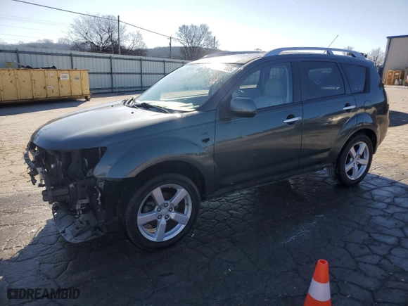 2008 Mitsubishi Outlander XLS with VIN JA4MT41X58Z010259, listed as a Copart auction lot 45865605 with 154,771 mi miles and Salvage Title. Bid and sale history available at carsss.com. Image 1.