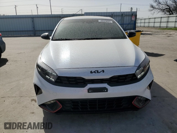 2023 Kia Forte GT-Line with VIN 3KPF54AD9PE651567, listed as a Copart auction lot 49328685 with 23,400 mi miles and Salvage Title. Bid and sale history available at carsss.com. Image 5.