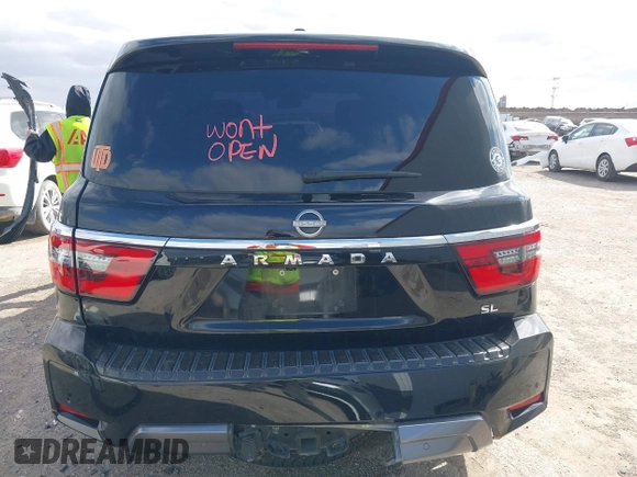 2022 Nissan Armada SL with VIN JN8AY2BAXN9390661, listed as a IAAI auction lot 41724683 with 48,968 mi miles. Bid and sale history available at carsss.com. Image 16.