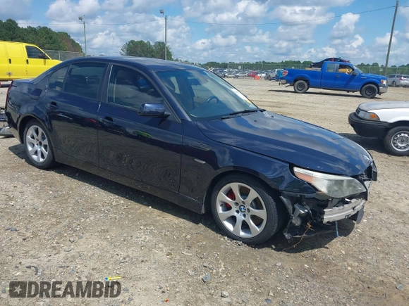 2007 BMW 5 Series 550i z VIN WBANB53527CP07563, wystawiony jako IAAI lot #42423575 z przebiegiem 122 091 mil mil oraz . Historia ofert i sprzedaży dostępna na DreamBid. Obrazek 1.