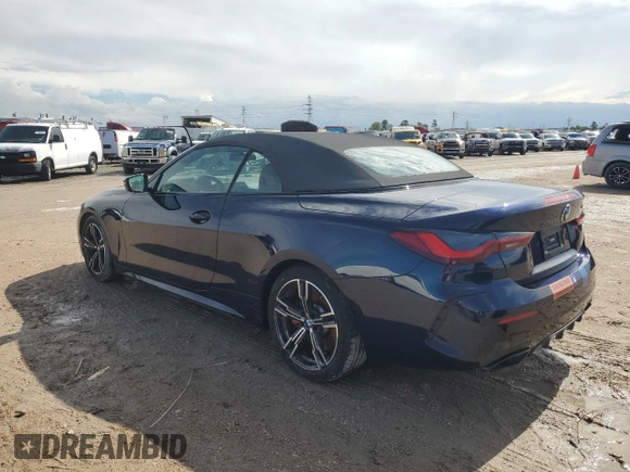 2023 BMW 4 Series M440i with VIN WBA53AT06PCL25904, listed as a Copart auction lot 78421284 with Not Provided miles and Non Repairable. Bid and sale history available at DreamBid. Image 2.