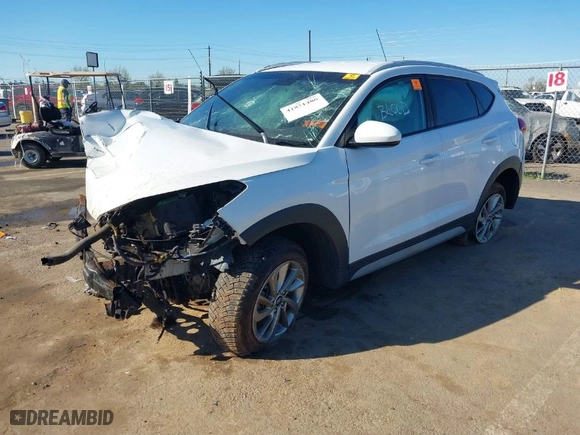 2018 Hyundai Tucson SEL with VIN KM8J3CA42JU708190, listed as a IAAI auction lot 41871486 with 1 mi miles. Bid and sale history available at carsss.com. Image 2.