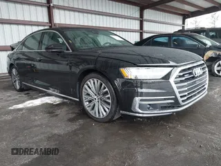2019 Audi A8 L with VIN WAU8DAF8XKN013139, listed as a IAAI auction lot 41662195 with 38,442 mi miles. Bid and sale history available at carsss.com. Image 1.