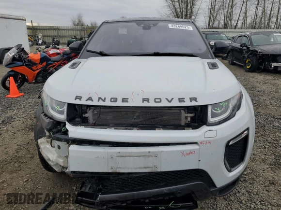 2018 Land Rover Range Rover Evoque SE Premium with VIN SALVC2RX0JH321380, listed as a Copart auction lot 43284025 with 53,788 mi miles and Salvage Title. Bid and sale history available at DreamBid. Image 5.