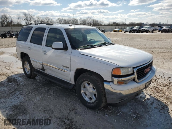 2005 GMC Yukon SLT with VIN 1GKEK13TX5R118933, listed as a Copart auction lot 87057744 with 213,900 mi miles and Salvage Title. Bid and sale history available at carsss.com. Image 4.