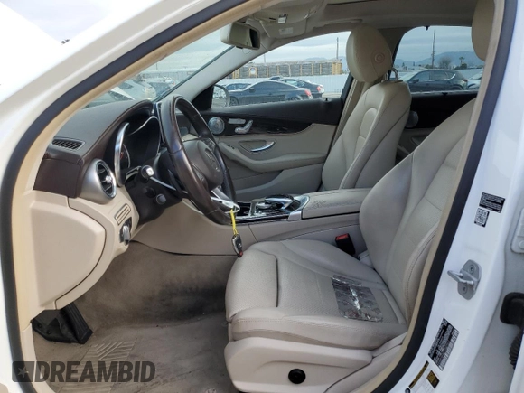 2015 Mercedes-Benz C-Class C 300 Luxury with VIN 55SWF4KB9FU037071, listed as a Copart auction lot 48776545 with 105,134 mi miles and Salvage Title. Bid and sale history available at carsss.com. Image 7.