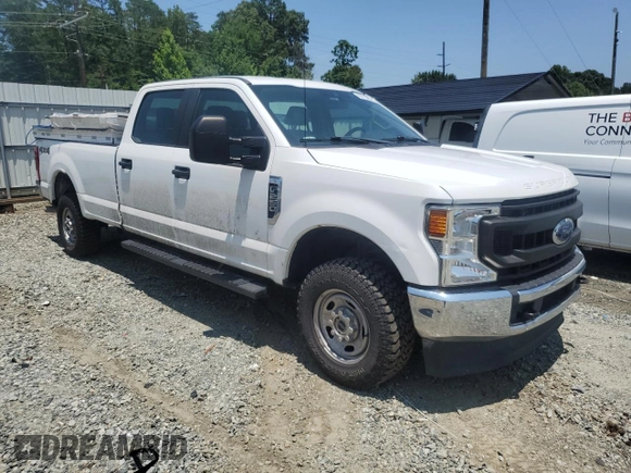 2021 Ford F-250 XL with VIN 1FT7W2B6XMEC11113, listed as a Copart auction lot 60110065 with 67,576 mi miles and Clean title. Bid and sale history available at DreamBid. Image 4.