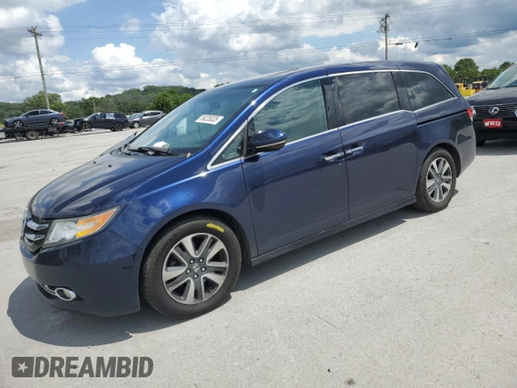 2014 Honda Odyssey Touring with VIN 5FNRL5H95EB044504, listed as a Copart auction lot 59228035 with 259,035 mi miles and Clean title. Bid and sale history available at DreamBid. Image 1.