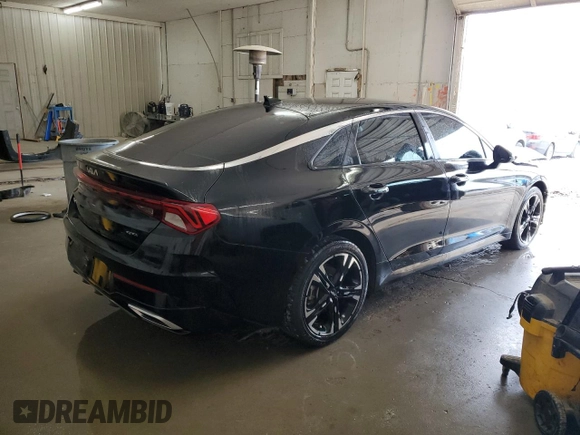 2022 Kia K5 GT-Line z VIN 5XXG64J24NG164457, wystawiony jako Copart lot #52555245 z przebiegiem 39 092 mil mil oraz Szkoda całkowita • Salvage title. Historia ofert i sprzedaży dostępna na DreamBid. Obrazek 3.