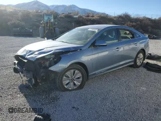 2018 Hyundai Sonata Hybrid SE with VIN KMHE24L36JA078562, listed as a Copart auction lot 41896565 with 121,959 mi miles and Salvage Title. Bid and sale history available at carsss.com. Image 1.