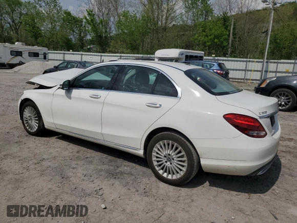 2017 Mercedes-Benz C 300 with VIN 55SWF4KBXHU228730, listed as a Copart auction lot 54656695 with 97,503 mi miles and Salvage title. Bid and sale history available at DreamBid. Image 2.