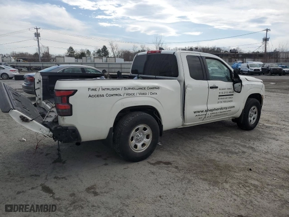 2022 Nissan Frontier S with VIN 1N6ED1CM5NN623040, listed as a Copart auction lot 49469315 with 57,510 mi miles and Salvage Title. Bid and sale history available at carsss.com. Image 3.