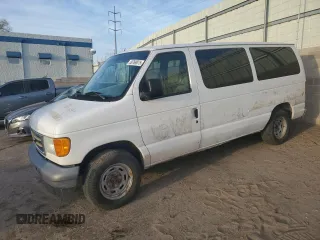 2005 Ford Econoline Passenger XL with VIN 1FMRE11L75HA12481, listed as a Copart auction lot 50769075 with 260,238 mi miles and Salvage title. Bid and sale history available at DreamBid. Image 1.