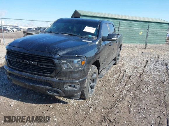 2019 Ram 1500 Big Horn/Lone Star with VIN 1C6RRFFG6KN881465, listed as a IAAI auction lot 41737348 with 80,110 mi miles. Bid and sale history available at carsss.com. Image 2.
