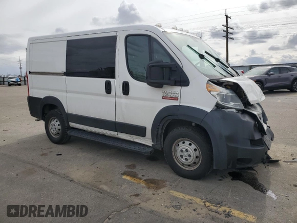 2019 Ram ProMaster Cargo with VIN 3C6TRVNG6KE512918, listed as a Copart auction lot 49177795 with 160,417 mi miles and Salvage Title. Bid and sale history available at DreamBid. Image 4.