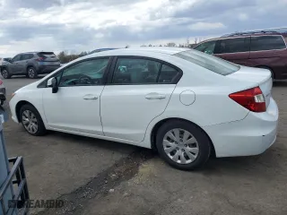 2012 Honda Civic Sdn LX with VIN 2HGFB2F51CH315104, listed as a Copart auction lot 53058015 with 157,617 mi miles and Salvage Title. Bid and sale history available at carsss.com. Image 2.