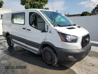 2023 Ford Transit Cargo with VIN 1FTBR1Y82PKB56604, listed as a Copart auction lot 50419485 with 24,546 mi miles and Clean Title. Bid and sale history available at DreamBid. Image 4.