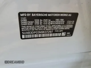 2022 BMW X3 M40i with VIN 5UX83DP03N9K37297, listed as a Copart auction lot 48956625 with 28,165 mi miles and Salvage Title. Bid and sale history available at DreamBid. Image 15.