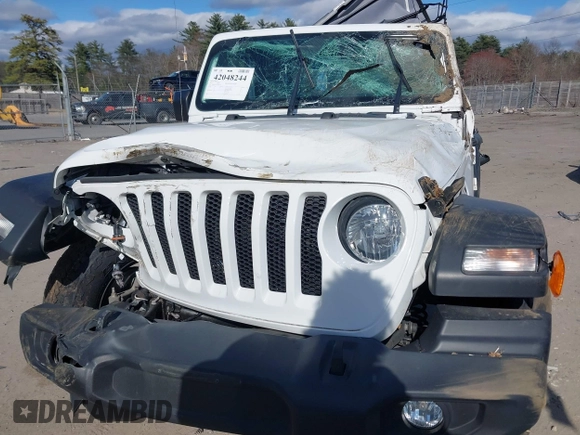 2021 Jeep Wrangler Unlimited Sport S z VIN 1C4HJXDG2MW705126, wystawiony jako IAAI lot #42048244 z przebiegiem 34 317 mil mil oraz . Historia ofert i sprzedaży dostępna na DreamBid. Obrazek 10.