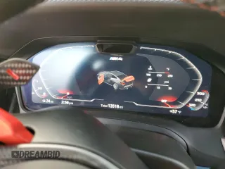2021 BMW M4 Competition with VIN WBS33AZ0XMCG66070, listed as a Copart auction lot 78260074 with 13,518 mi miles and Salvage Title. Bid and sale history available at carsss.com. Image 9.