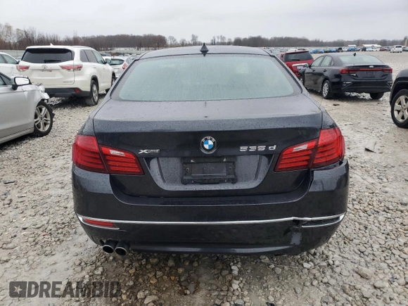 2015 BMW 5 Series 535d xDrive with VIN WBAFV3C58FD687019, listed as a Copart auction lot 81601614 with 73,836 mi miles and Clean title. Bid and sale history available at DreamBid. Image 6.