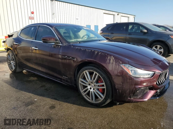 2018 Maserati Ghibli GranSport with VIN ZAM57XSSXJ1290876, listed as a Copart auction lot 73036224 with 50,344 mi miles and Clean Title. Bid and sale history available at carsss.com. Image 4.