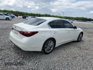 2021 Infiniti Q50 Luxe with VIN JN1EV7BR5MM753035, listed as a Copart auction lot 58970045 with 62,927 mi miles and Salvage title. Bid and sale history available at DreamBid. Image 3.