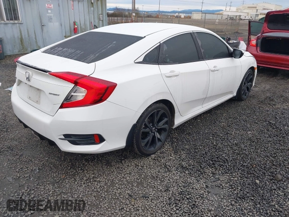 2020 Honda Civic Sedan Sport with VIN 19XFC2F87LE216756, listed as a IAAI auction lot 41640875 with 45,666 mi miles. Bid and sale history available at carsss.com. Image 4.