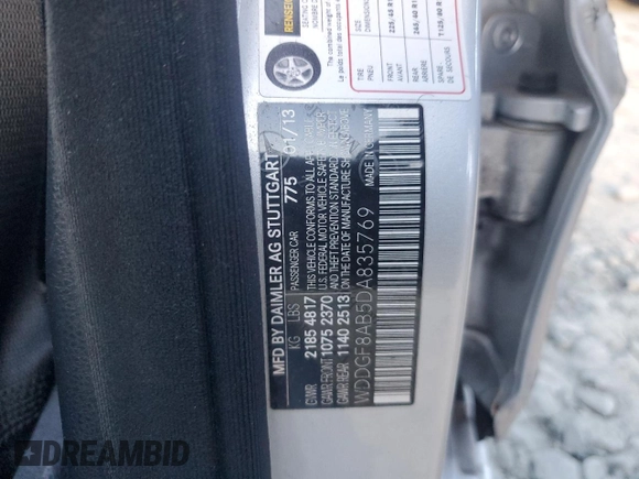 2013 Mercedes-Benz C 300 Sport with VIN WDDGF8AB5DA835769, listed as a Copart auction lot 75489344 with 124,824 mi miles and Salvage Title. Bid and sale history available at DreamBid. Image 12.