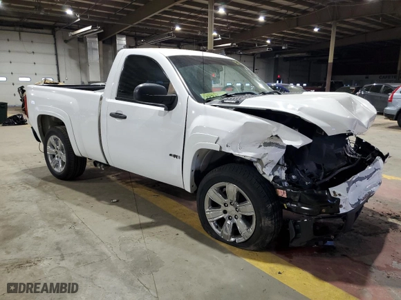2007 Chevrolet Silverado 1500 Work Truck with VIN 1GCEC14C17Z603925, listed as a Copart auction lot 41450775 with 0 mi miles and Salvage Title. Bid and sale history available at carsss.com. Image 4.