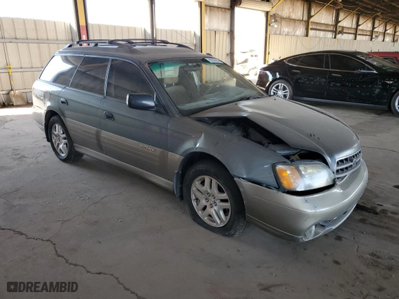 2001 Subaru Legacy Wagon Outback w/RB Equip with VIN 4S3BH665X16631229, listed as a Copart auction lot 89329655 with 177,500 mi miles and Salvage Title. Bid and sale history available at carsss.com. Image 4.