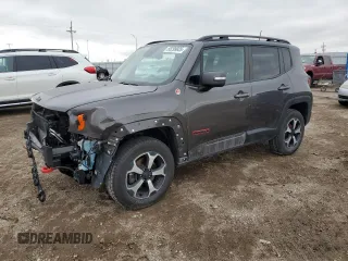 2020 Jeep Renegade Trailhawk z VIN ZACNJBC19LPL42478, wystawiony jako Copart lot #55299935 z przebiegiem 42 355 mil mil oraz Szkoda całkowita • Salvage title. Historia ofert i sprzedaży dostępna na DreamBid. Obrazek 1.