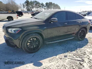 2023 Mercedes-Benz GLE 53 AMG with VIN 4JGFD6BB4PA843375, listed as a Copart auction lot 47030375 with 28,777 mi miles and Salvage title. Bid and sale history available at DreamBid. Image 1.